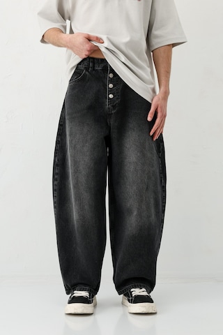 Vamos Barrel Fit Jeans Füme