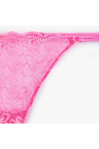 Koton Dantelli String Külot Pembe 4slk30206mk