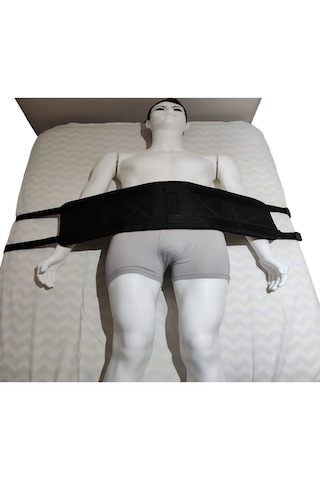 Ozclife Çift Kemerli Hasta Yatağa Bağlama Kemeri - Siyah