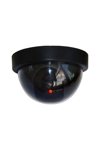 Sahte Güvenlik Kamerası Caydırıcı Plastik Led Işıklı Sahte Dome
