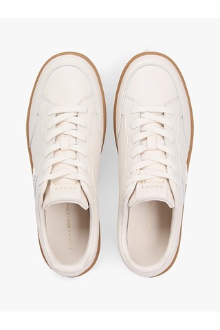 Tommy Hilfiger Th Herıtage Court Sneaker Ltr Kadın Bej Sneakers - Fw0fw09028