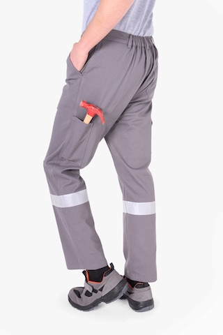 Reflektörlü Harman İş Pantolonu Gri