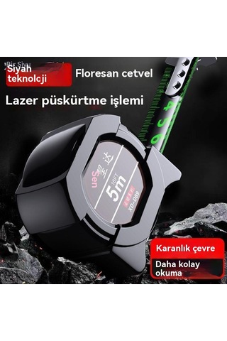 Jian Fan İthal Mezura İle Siyaset Teknolojisi Flüoresan Cetvel 5 M