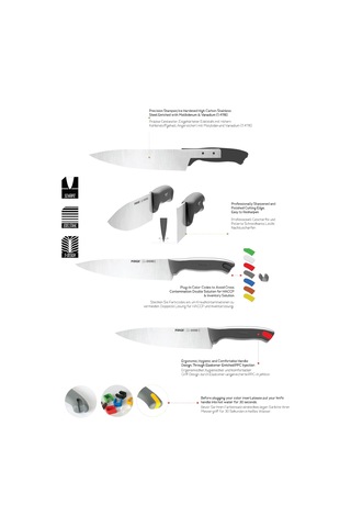 Lexroo Gastro Ekmek Bıçağı Pro 17,5 Cm Çok Renkli