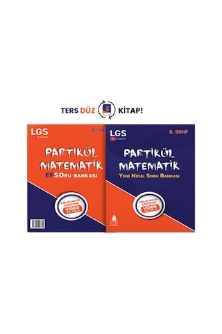 Partikül Matematik 8. Sınıf Yeni Nesil Efso Matematik Soru Bankası 2 Kitap Bir Arada