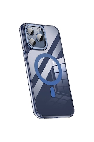 Apple Uyumlu iPhone 15 Pro Kılıf Magsafe Şarj Özellikli Wlons Standlı Efsane Kapak Siyah