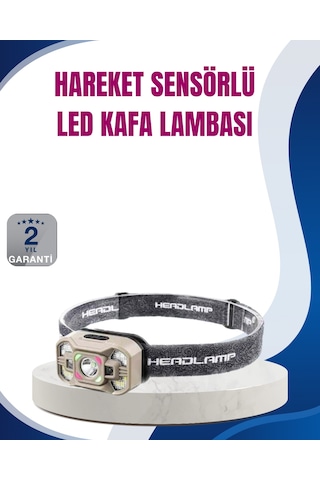 Hareket Sensörlü Led Far 45 Derece Ayarlı Şarj Edilebilir