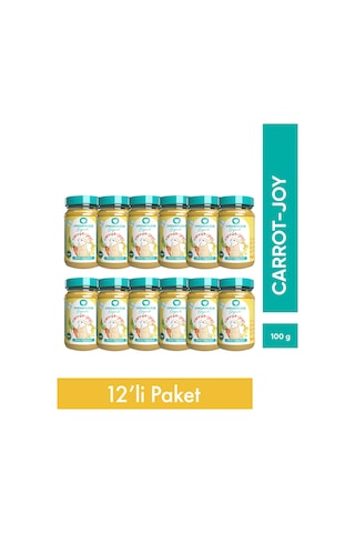 Organik Ek Gıda Carrot-joy 100 G Meyve-Sebze Püresi 12'li