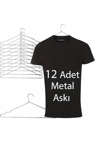 12 Adet Metal Dolap Askısı Metal