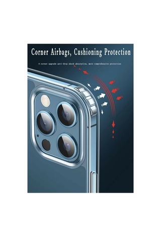 Apple İphone 12pro Max Kılıf Deluxe 2mm Şeffaf Silikon - Şeffaf Şeffaf