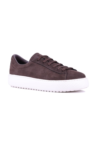 Shoetyle - Hakiki Nubuk Deri Kahverengi Erkek Sneaker - 666-01-0346-1454 Kahve Rengi