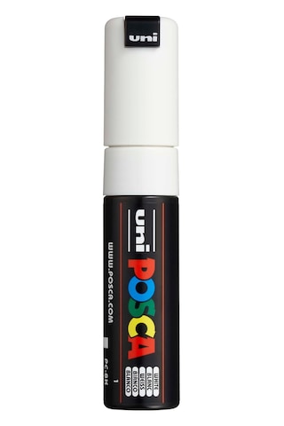 Uni-ball Pc-8k-posca Su Bazlı Marker Beyaz 8,0 Genel