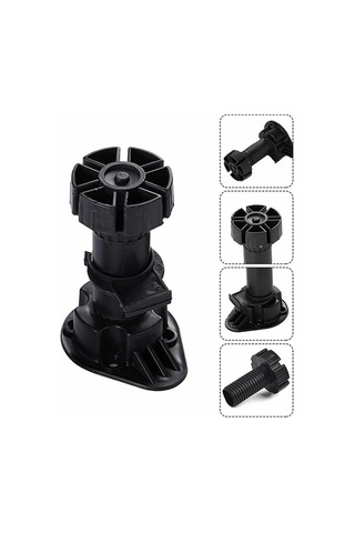 Novahub 12 Ayarlanabilir Dolap Ayakları Seti - 120-150mm Yükseklik, Plastik, Dayanıklı, Mobilya Ayağı Klipsli -