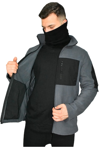 Mysia Outdoor Avcı Tipi Polar Mont Kalın Polar, Antrasit Cepli, Termal Outdoor Mont Antrasit