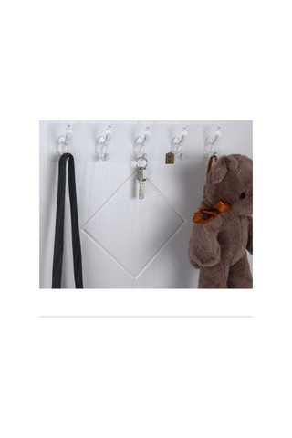 Askı 5li Şeffaf Kendinden Yapışkanlı Güçlü Askılık Banyo Mutfak Kapı Arkası Tek Paket Renkli Diğer