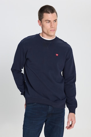 Wrangler Regular Fit Normal Kesim Bisiklet Yaka Lacivert Sweatshirt W242726410 Navy