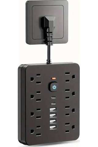 Novahub 14 Lü Usb Hızlı Şarjlı Çoklu Priz, 8 Ac + 4 Usb + 2 Type-c, Taşınabilir Ve Güvenli