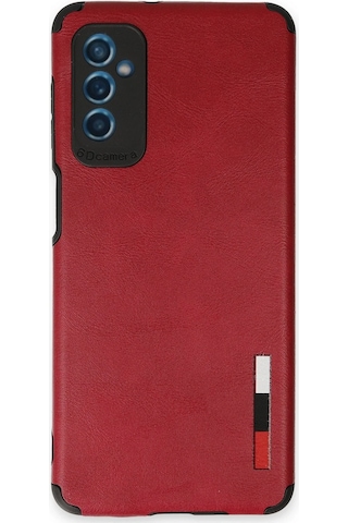 Cosmotex Newface Samsung Galaxy Uyumlu M52 5g Kılıf Loop Deri Silikon - Kırmızı