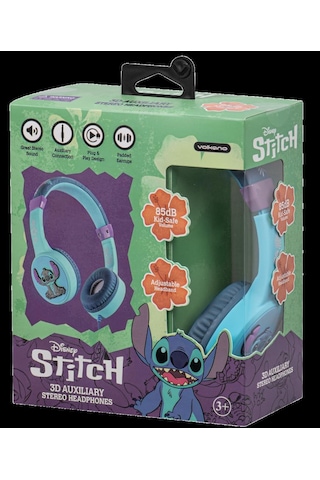 Kablolu Kulaklık Disney Stitch Çocuk Kulaklığı Lisanslı Dy-3053-st