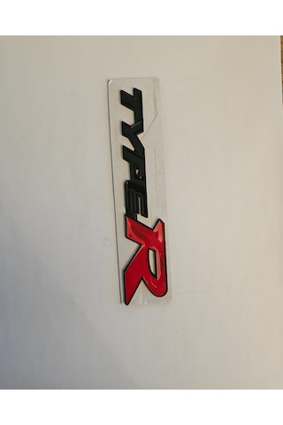 Honda Civic Uyumlu İthal Typer Logo Parlak Siyah - Kırmızı R