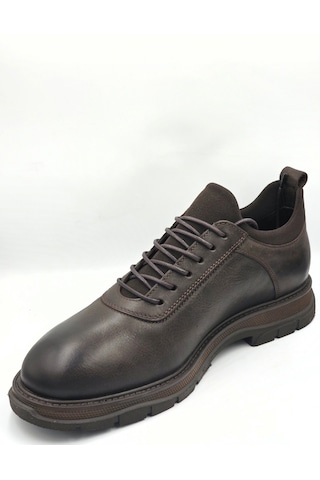 Libero L3815 Kahve Hakiki Deri Nubuk Slip-on Bağcıklı Termo Taban Erkek Günlük Casual Ayakkabı Kahverengi