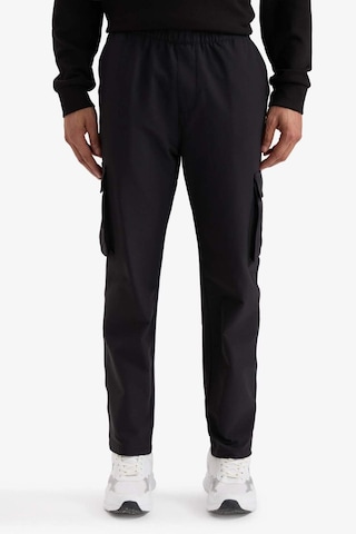Defacto Defactofit Standart Fit Kargo Cepli Standart Paça Dokuma Sporcu Jogger F2308ax25wnbk81 Siyah