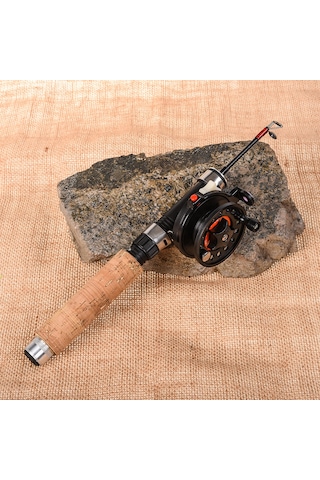 Gajeena Kısa Kontratlı Buz Balıkçılığı Kamışı Seti Model B65t - 65cm Uzunluk, 28cm Kontrat, Frp+metal Malzeme