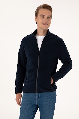 U.S. Polo Assn. Erkek Regular Fit Lacivert Polar Örme Hırka 50313779-VR033