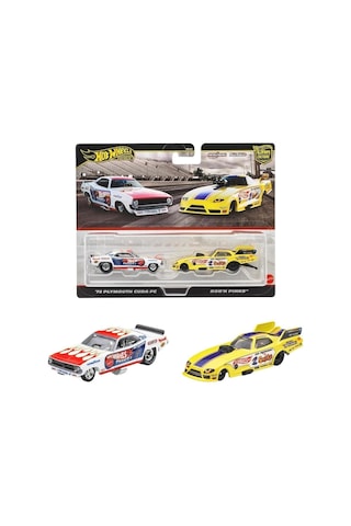 1:64 Premium Car Culture 2'li Paket 72 Plymouth Cuda Fc - Rob'n Pınks Jbl01