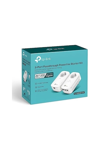 Tl-pa8033p Kıt, Av1300 3-port Gigabit Passthrough Powerline Starter Kit