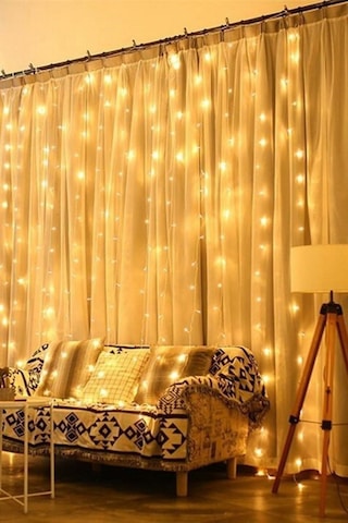 Tedaks 2x2 Metre 320 Led 8 Fonskiyonlu Dekoratif Led Günışığı Perde Beyaz