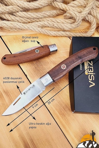 Ceviz Sap Çakı Kamp Çakısı Outdoor Piknik Çakısı Bahçe Çakısı Mutfak Bıçak Bıçağı Çk117