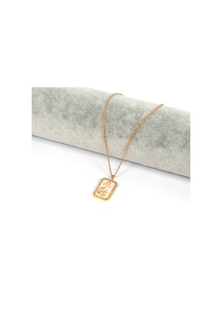 Çelik Kolye Yengeç Burcu Tarot Model K-106 Altın