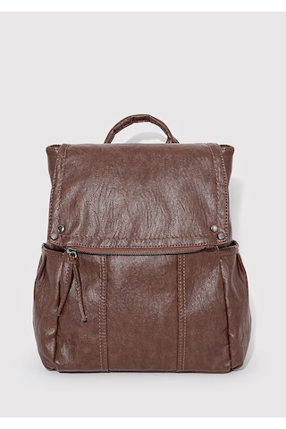 Mavi - Kahverengi Sırt Çantası 1912152-25818 Kahverengi