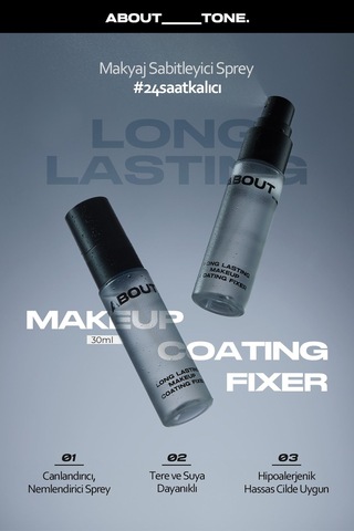 About Tone Ekstra Güçlü Nemlendirici Tere Dayanıklı Makyaj Sabitleme Spreyi ABOUT TONE LongLasting Makeup Fixer