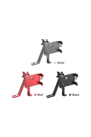 Fortunelane Motorsiklet Geri Görüş Aynası Telefon Tutucu, Serbest Dönebilen Beş Tırnaklı Model, Siyah Renk - Şarj Özelliği Yok