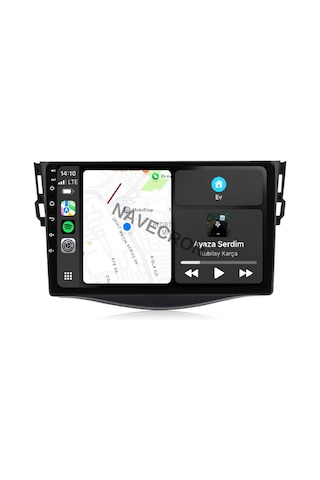 Toyota Rav4 2006-12 9" Uyumlu Androıd Multimedya Gerçek 2/32 Kablosuz Carplay Geri Görüş Kameralı 9"