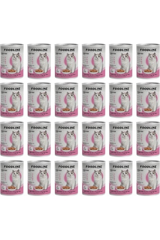 Foodline Tavuklu Yavru Kedi Konservesi 24 x 400 G