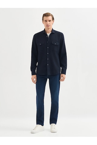 Karaca Erkek Modern Fıt Gömlek-lacivert 11.24w.04.012 Lacivert