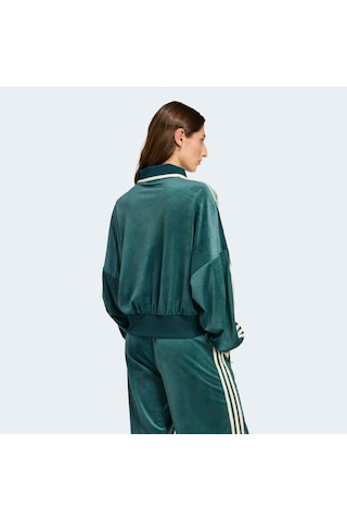 Adidas Originals X Liberty London Kadın Kadın Yeşil Polo Sweatshirt Jw5274 Yeşil