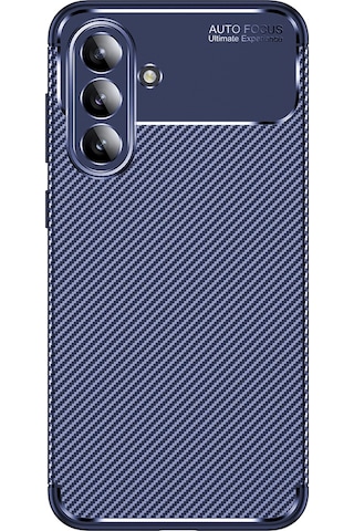 Adige Samsung Uyumlu Galaxy A57 Kılıf Negro Karbon Desen Silikon