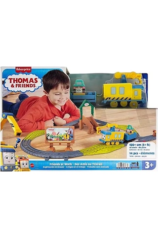Thomas Ve Arkadaşları Motorlu Tren Seti Friends At Work Hgy78-jcy75