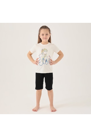 Frozen D4803-2 Çocuk Krem Pijama