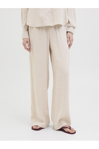 Jack & Jones Kadın Straight Fit Pantolon - Fie - 12270928 Feather Gray Gri