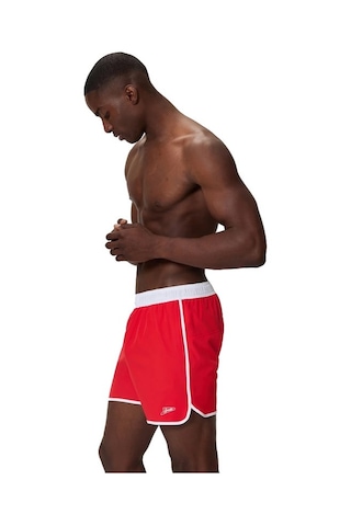 Speedo Solid Logo Volley 16" Erkek Şort Mayo Kırmızı