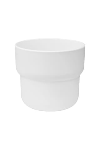Plastik Saksı, Beyaz, 9 Cm, İç/dış Mekan 3 Adet