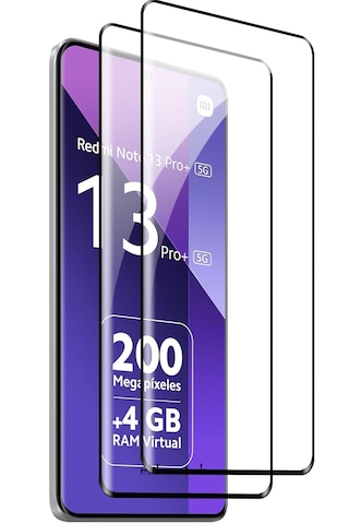 Xiaomi Redmi Note 13 Pro+ Plus Ekran Koruyucu Kırılmaz Cam Oval