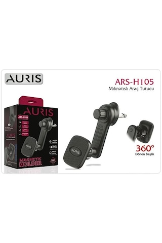 Auris Ars-h105 Mıknatıslı Araç Telefon Tutucu Siyah