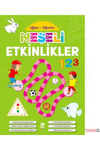 Neşeli Etkinlikler Eğitici ve Öğretici Çizgi Alıştırmaları