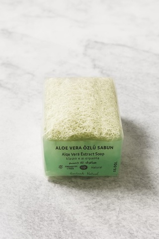 Beş Adet Aloe Vera Özlü Kabak Lifli Güzellik Sabunu